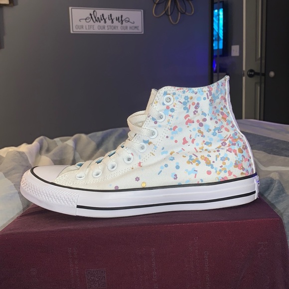 Converse Shoes Converse Allstar Confetti High Tops Poshmark